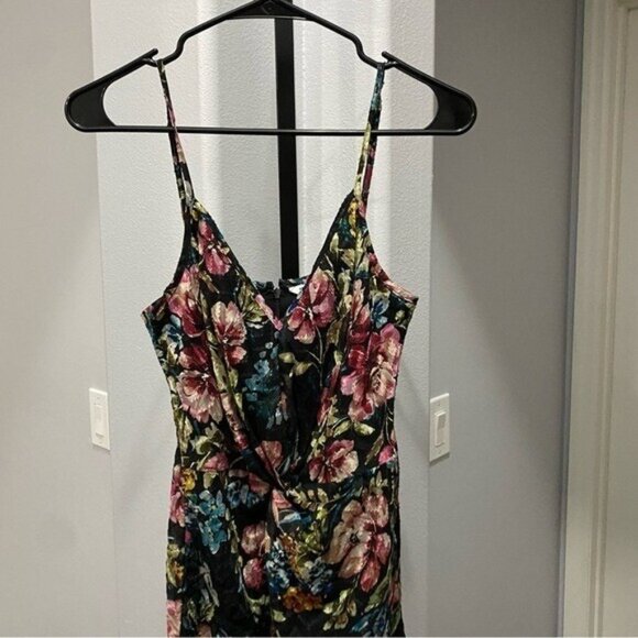 Amanda Uprichard Ellie Floral Evening Gown in Black Small Long Maxi Dress - Picture 4 of 11